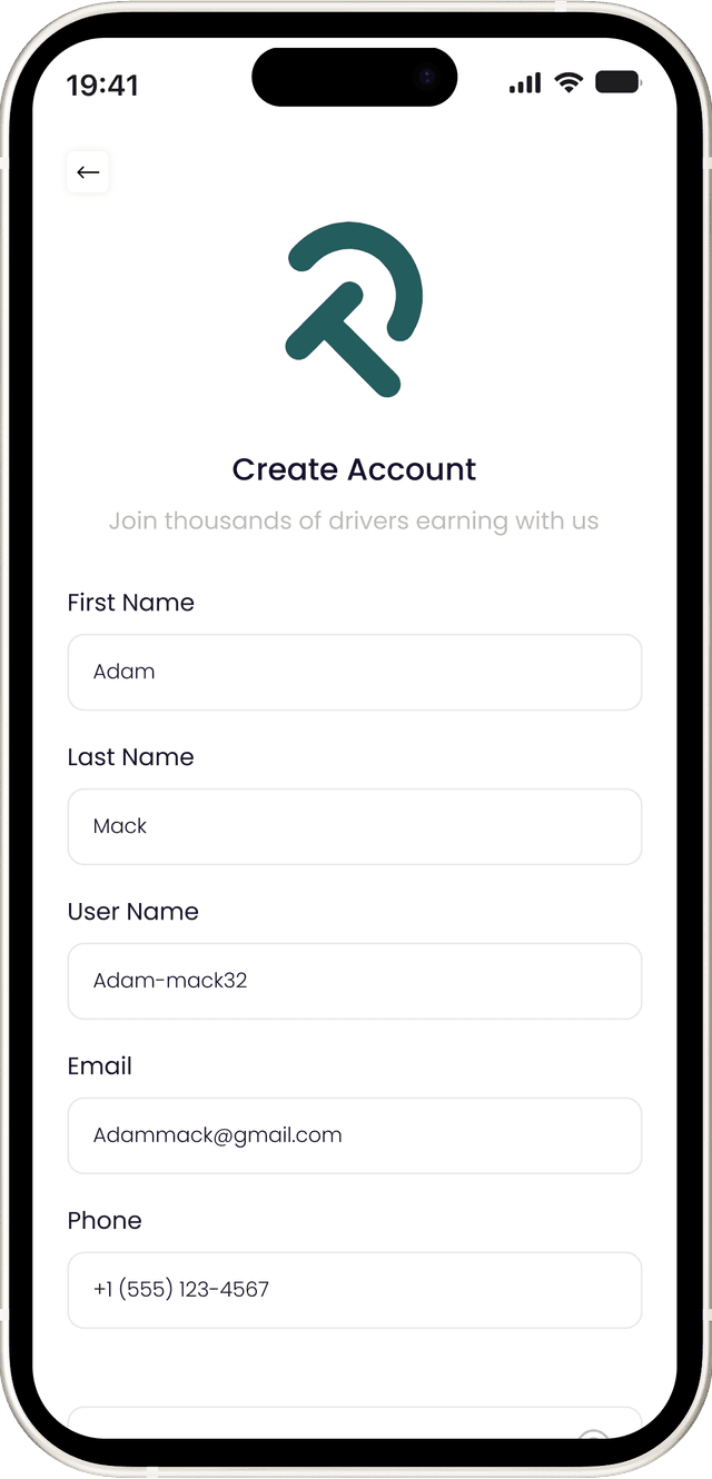 Create Account